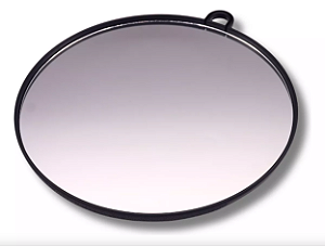 Espelho de Nuca Redondo com Alça para Barbeiros, Cabeleireiros e Uso Pessoal