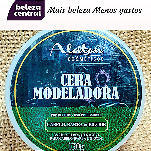 2 Pomadas Cera Modeladora para Cabelo Barba & Bigode - Efeito Molhado e Brilho - Alaton - For Barbers