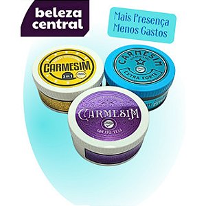 Kit 3 Pomadas de Cabelo Carmesim - Estilizadora 3 em 1 + Efeito Teia + Modeladora Extra Forte - 150 g cada