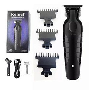 Kit Super Ação Kemei - Máquina de Corte e Acabamento - KM 2296 / 2299 - Bivolt