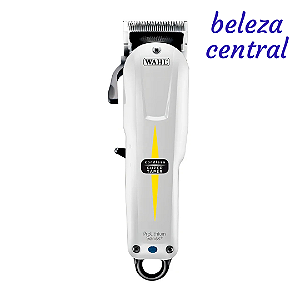 Máquina De Cortar Cabelo Wahl Sem Fio Super Taper Cordless Cor Branco - Bivolt