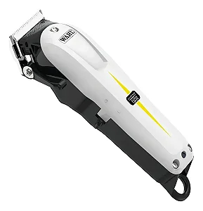 Máquina De Cortar Cabelo Wahl Sem Fio Super Taper Branco - Bivolt