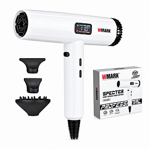 Secador Altíssima Velocidade Profissional Specter Wmark - Visor Digital - 110 ou 220v - 100.000 RPM - NG 9106W-