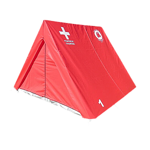 Barraca de Camping Modelo Canadense Natura Emergência S.O.S Primeiro Socorros Gripa Tents Padrão Vermelha