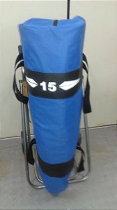 Capa Saco/Sacola de Cobertura Armazenamento Para Proteção e Transporte de Motores de Popa 18 Hp de Barcos Canoas Em Nylon 600 Gripa Nautica Material Em Cores Lisas Azul Royal Ou Preto