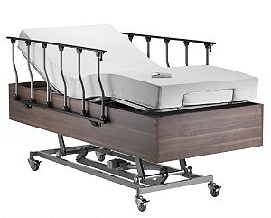 Cama Hospitalar Residencial Motorizada - Veneza Cama Box Articulada com Controle Remoto, Bluetooth e Luz Noturna