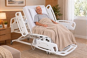 Cama Hospitalar Motorizada que vira Poltrona - Evolution – Com colchão D33