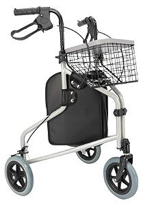 Andador de 3 Rodas com Cesta