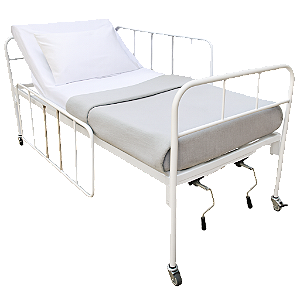 Cama Hospitalar Manual 2 Movimentos com Colchão