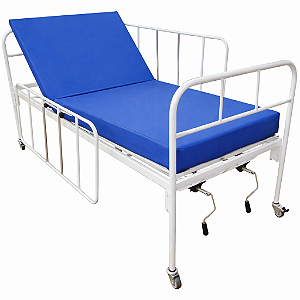 Cama Hospitalar Manual 2 Movimentos com Colchão