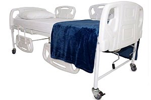 Cama Hospitalar Manual 2 Movimentos Luxo com Colchão