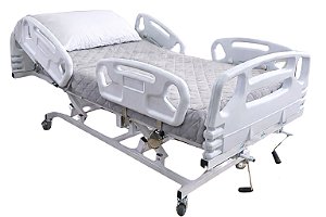 Cama Hospitalar Manual 2 Movimentos Luxo com Colchão