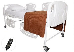 Cama Hospitalar Motorizada Fowler 2 Movimentos Luxo com Colchão