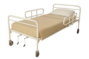 Cama Hospitalar Manual 2 Movimentos Slim com Colchão