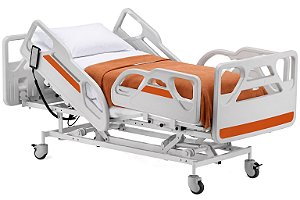 Cama Hospitalar Motorizada 3 Movimentos Elevação do Leito com Colchão e Extensor de Leito até 220cm