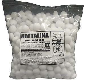 NAFTALINA PURA EM BOLAS 1KG