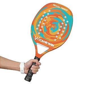 Raquete de beach tennis de carbono e fibra de vidro