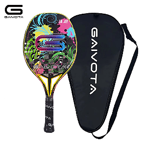 Raquete de beach tennis Fibra de carbono 18K GAIVOTA Profissional