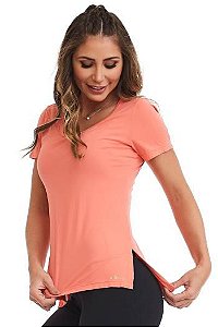 T-SHIRT SLIT CLASSIC - ROSA CORAL (Salmão)