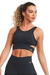 TOP CROPPED NZ VIBES / Preto