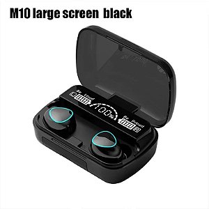 Fone de ouvido Bluetooth com microfone, caixa de carregador de telefone