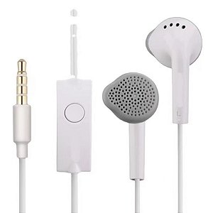 Fone de ouvido com fio com microfone universal
