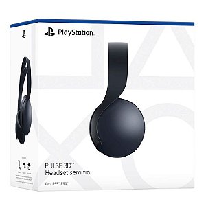 Headset Sony Pulse Sem Fio 3D Midnight - PS5 - PS4