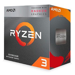 PROCESSADOR AMD RYZEN 3 3200G, 4-CORE, 4-THREADS, 3.6GHZ (4GHZ TURBO), CACHE 6MB, AM4, YD3200C5M4MFH