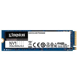 SSD 500 GB Kingston NV2, M.2 2280 PCIe, NVMe, Leitura: 3500 MB/s e Gravação: 2100 MB/s - SNV2S/500G