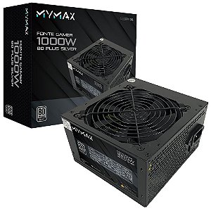 Fonte Gamer ATX 1000W 80 Plus Silver - PFC Ativo MYMAX