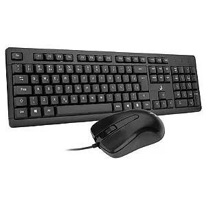 Teclado e Mouse Rise Mode Office OF 01, USB, ABNT2, Preto - RM-TM-01-FB