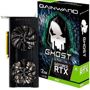 Placa de Vídeo Gainward NVIDIA GeForce RTX 3060 Ghost 190AU, 12GB GDDR6, 192 Bits, Dual FAN - NE63060019K9