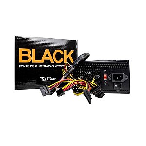 Fonte ATX 800W Sata com Cabo 80 Plus Bronze Preto - Gamemax - COMPONENTES E  PEÇAS - FONTE PARA MICRO : PC Informática