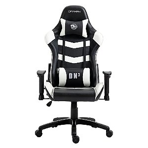 Cadeira Gamer DN3 Giratoria Preto/Branco DRAXEN