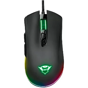 Mouse Gamer, Trust Qudos, RGB, 15000DPI, 7 Botões, Preto - GXT-900.