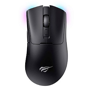 Mouse Gamer Havit MS966SE, RGB, 10000PI, 6 Botoes, Wireless, Preto, MS966SE-BLK