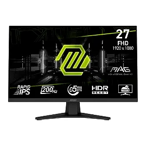 Monitor Gamer MSI MAG 27", Full HD, 200Hz, 0.5ms, Rapid IPS, Adaptive-Sync, HDR Ready, Preto - MAG 274F