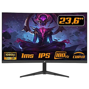 Monitor Gamer SuperFrame Precision Ultra V4, 23.6 Pol, Curvo, Full HD, VA, 180Hz, FreeSync/G-Sync, HDMI/DP, SFPCCB-24180-FHD