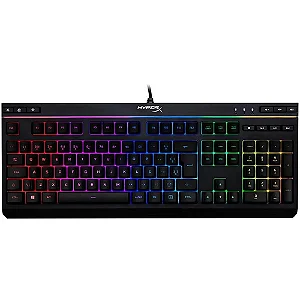 Teclado Gamer Hyperx Alloy Core, RGB, Membrana, Preto - HX-KB5ME2-BR