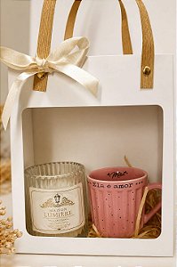 Kit Lumiere Velas Decorativas com Caneca