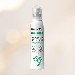 Desodorante Spray Natural com Extrato de Camomila e Erva Cidreira 120ml