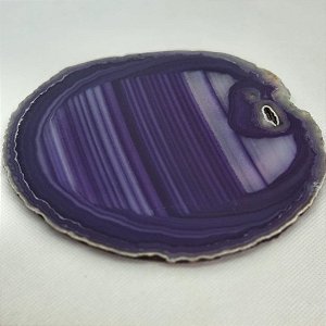 APOIADOR DE VELAS ÁGATA PURPLE INTENSE