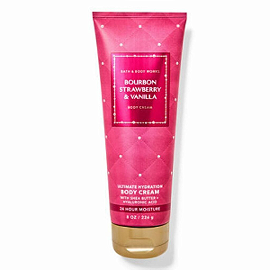 Bourbon Strawberry e Vanilla  Body Cream 226G Bath and Body Works