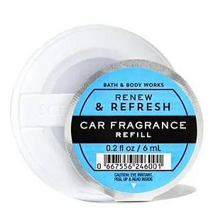 Renew & Refresh Car Fragrance Refill 6ml Bath and Body Works