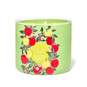 Basil Leaf & Apple 3-Wick Candle - Bath and Body Works