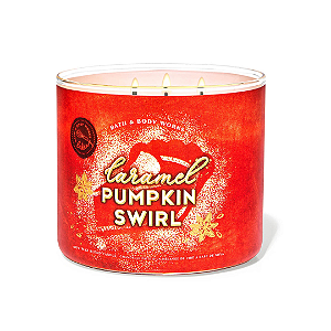 Caramel Pumpkin Swirl 3-Wick Candle - Bath and Body Works