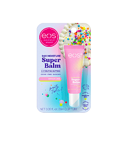 eos 24H Moisture Super Balm - Bolo de aniversário, Máscara labial para dormir