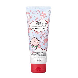 Esfolio Ácido Hialurônico Pure Skin com Espuma de Limpeza de Pêssego 150g