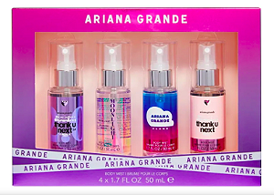 Ariana Grande Fragrances Kit 4 Mini Splash Body Mist 50ml