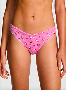 CALCINHA BIQUÍNI ROSA DE ALGODÃO PINK Victoria's Secret - Tamanho L